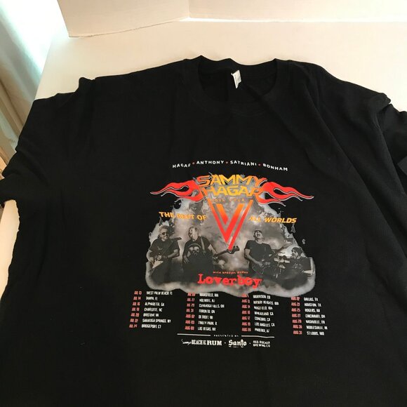 SAMMY HAGAR/LOVERBOY TOUR SHIRT SIZE 2X NEW - Picture 1 of 6